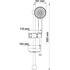 Душевой гарнитур WasserKRAFT A005 Хром