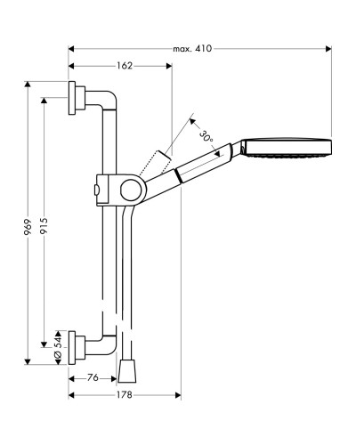 Душевой гарнитур Axor Citterio 27981000