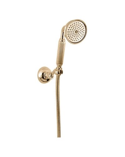 Ручной душ со шлангом 150 см и держателем золото 24 карата Cezares Olimp OLIMP-KD-03/24