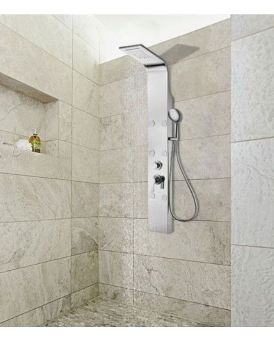 Душевая панель Aquanet Galaxy Matt 209998 Хром матовый