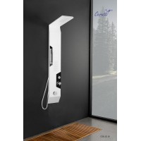 Душевая панель Cerutti SPA Oglio W CT8986 с гидромассажем Белая матовая