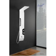 Душевая панель Cerutti SPA Oglio W CT8986 с гидромассажем Белая матовая