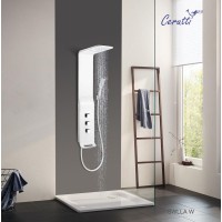 Душевая панель Cerutti SPA Sella W CT8988 с термостатом Белая глянцевая