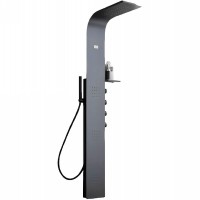 Душевая панель Cerutti SPA Bella B CT9254 с гидромассажем Черная матовая