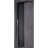 Душевая панель Cerutti SPA Korra B CT9258 с гидромассажем Черная матовая