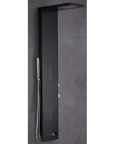 Душевая панель Cerutti SPA Korra B CT9258 с гидромассажем Черная матовая