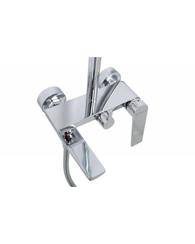 Душевая стойка со смесителем, изливом, верхним и ручным душем CEZARES COMFORT-CVD-01