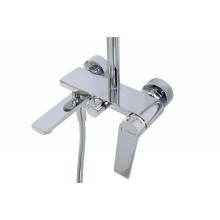 Душевая стойка со смесителем, изливом, верхним и ручным душем CEZARES COMFORT-CVD-01