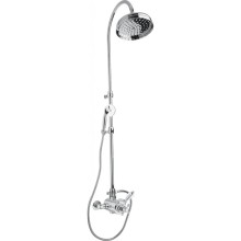 Душевая колонна с термостатическим смесителем хром, ручка Swarovski Cezares Vintage VINTAGE-CD-T-01-Sw