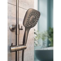 Душевая система AltroBagno Lamberto AltroBagnoLamberto030426GrMt 290x190 мм, с термостатом, оружейная сталь