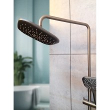 Душевая система AltroBagno Lamberto AltroBagnoLamberto030426GrMt 290x190 мм, с термостатом, оружейная сталь