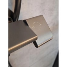 Душевая система AltroBagno Lamberto AltroBagnoLamberto030426GrMt 290x190 мм, с термостатом, оружейная сталь