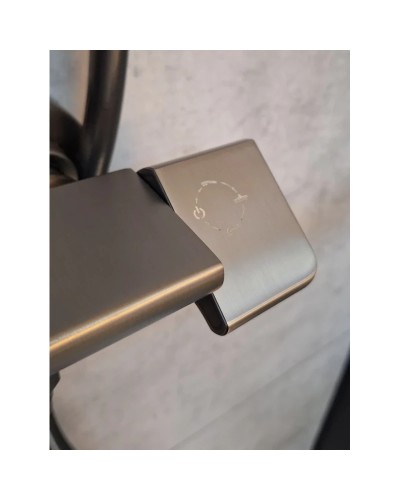 Душевая система AltroBagno Lamberto AltroBagnoLamberto030426GrMt 290x190 мм, с термостатом, оружейная сталь