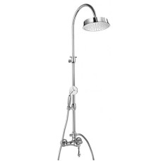 Душевая колонна со смесителем, верхним и ручным душем хром, ручка хром Cezares Margot MARGOT-CD-01-M