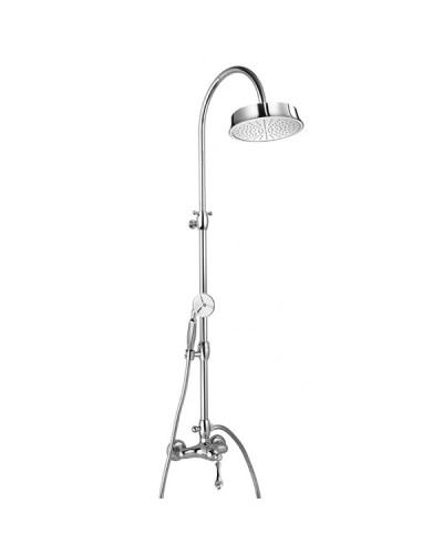 Душевая колонна со смесителем, верхним и ручным душем хром, ручка хром Cezares Margot MARGOT-CD-01-M