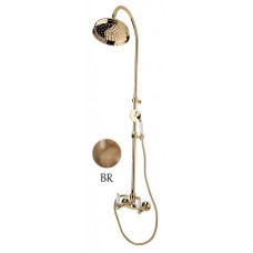 Душевая колонна бронза, ручки белые Cezares First FIRST-CD-02-Bi