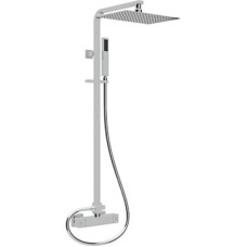 Душевая колонна с термостатическим смесителем, верхним и ручным душем хром, ручка хром Cezares Molveno MOLVENO-CD-T-01-Cr