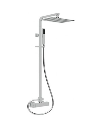 Душевая колонна с термостатическим смесителем, верхним и ручным душем хром, ручка хром Cezares Molveno MOLVENO-CD-T-01-Cr