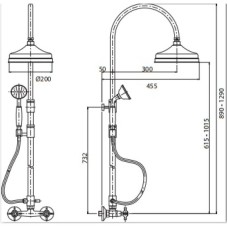 Душевая колонна Cezares Lord LORD-CD-01-Bi
