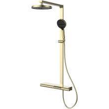 Душевая система Vincea Aspire VSFS-4AS1BG 260 мм, со смесителем, золотой матовый