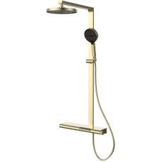 Душевая система Vincea Aspire VSFS-4AS1BG 260 мм, со смесителем, золотой матовый
