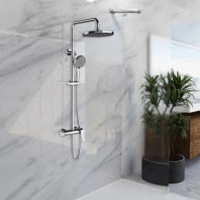 Душевая система Vincea Arco VSFS-4AR1CH 225 мм, со смесителем, хром