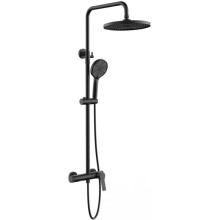 Душевая система Vincea Arco VSFS-4AR1MB 225 мм, со смесителем, черный матовый