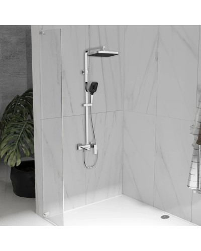 Душевая система Vincea Cube VSFS-4C12CH 315x210 мм, со смесителем, хром