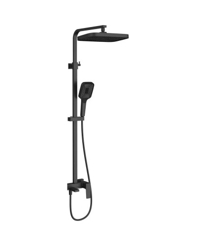 Душевая система Vincea Cube VSFS-4C12MB 315x210 мм, со смесителем, черный матовый