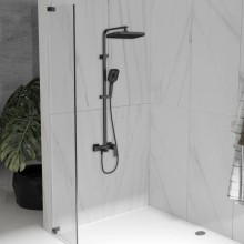 Душевая система Vincea Cube VSFS-4C12MB 315x210 мм, со смесителем, черный матовый