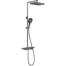 Душевая система Vincea VSFS-411GM 330x220 мм, со смесителем, вороненая сталь