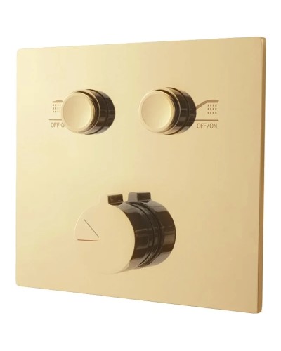 Душевой комплект Vincea VSFW-4211BG 315x210 мм, со смесителем, золотой матовый