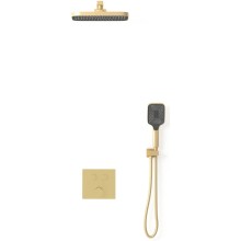 Душевой комплект Vincea VSFW-4211BG 315x210 мм, со смесителем, золотой матовый