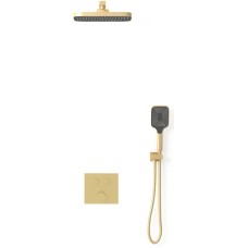 Душевой комплект Vincea VSFW-4211BG 315x210 мм, со смесителем, золотой матовый