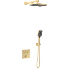 Душевой комплект Vincea VSFW-4211BG 315x210 мм, со смесителем, золотой матовый