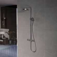 Душевая система Vincea Rim VSFS-2RM1CH 250 мм, со смесителем, хром