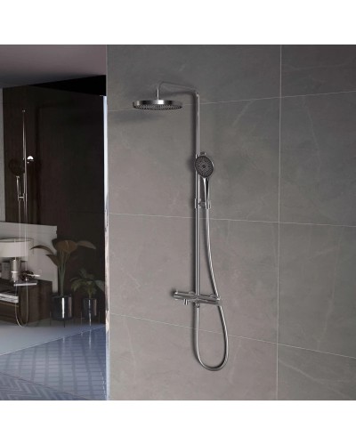 Душевая система Vincea Rim VSFS-2RM1CH 250 мм, со смесителем, хром