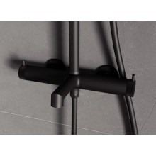 Душевая система Vincea Rim VSFS-2RM1MB 250 мм, со смесителем, черный матовый