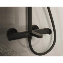 Душевая система Vincea Rondo VSFS-1R1MB 228 мм, со смесителем, черный матовый