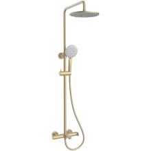 Душевая система Vincea Rondo VSFS-1R1BG 228 мм, со смесителем, золотой матовый