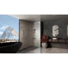 Душевая система Vincea Rondo VSFS-1R1GM 228 мм, со смесителем, вороненая сталь