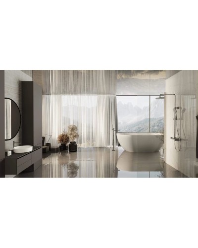 Душевая система Vincea Rondo VSFS-1R0CH 228 мм, со смесителем, хром