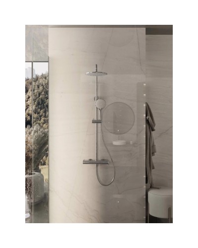 Душевая система Vincea Rondo VSFS-1R0CH 228 мм, со смесителем, хром