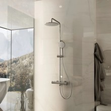 Душевая система Vincea Rondo VSFS-1R0CH 228 мм, со смесителем, хром