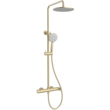 Душевая система Vincea Rondo VSFS-1R0BG 228 мм, со смесителем, золотой матовый