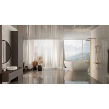 Душевая система Vincea Rondo VSFS-1R0BG 228 мм, со смесителем, золотой матовый