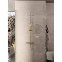 Душевая система Vincea Rondo VSFS-1R0BG 228 мм, со смесителем, золотой матовый