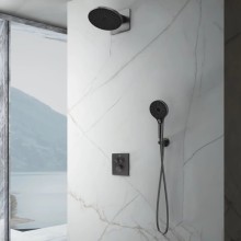 Душевой комплект Vincea Inspire VSFW-3I21MT5GM 250 мм, с термостатом, вороненая сталь