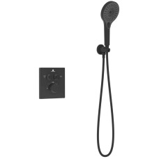 Душевой комплект Vincea Inspire VSFW-3I21MT5MB 250 мм, с термостатом, черный матовый