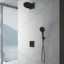 Душевой комплект Vincea Inspire VSFW-3I21MT5MB 250 мм, с термостатом, черный матовый